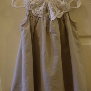 Charming Kids Dress with Lace Detail